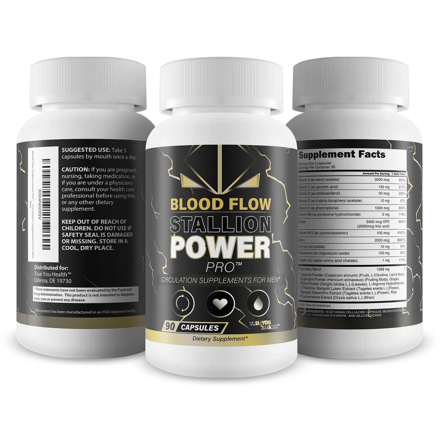 Blood Flow Stallion Power Pro – Male Circulation & NO Support