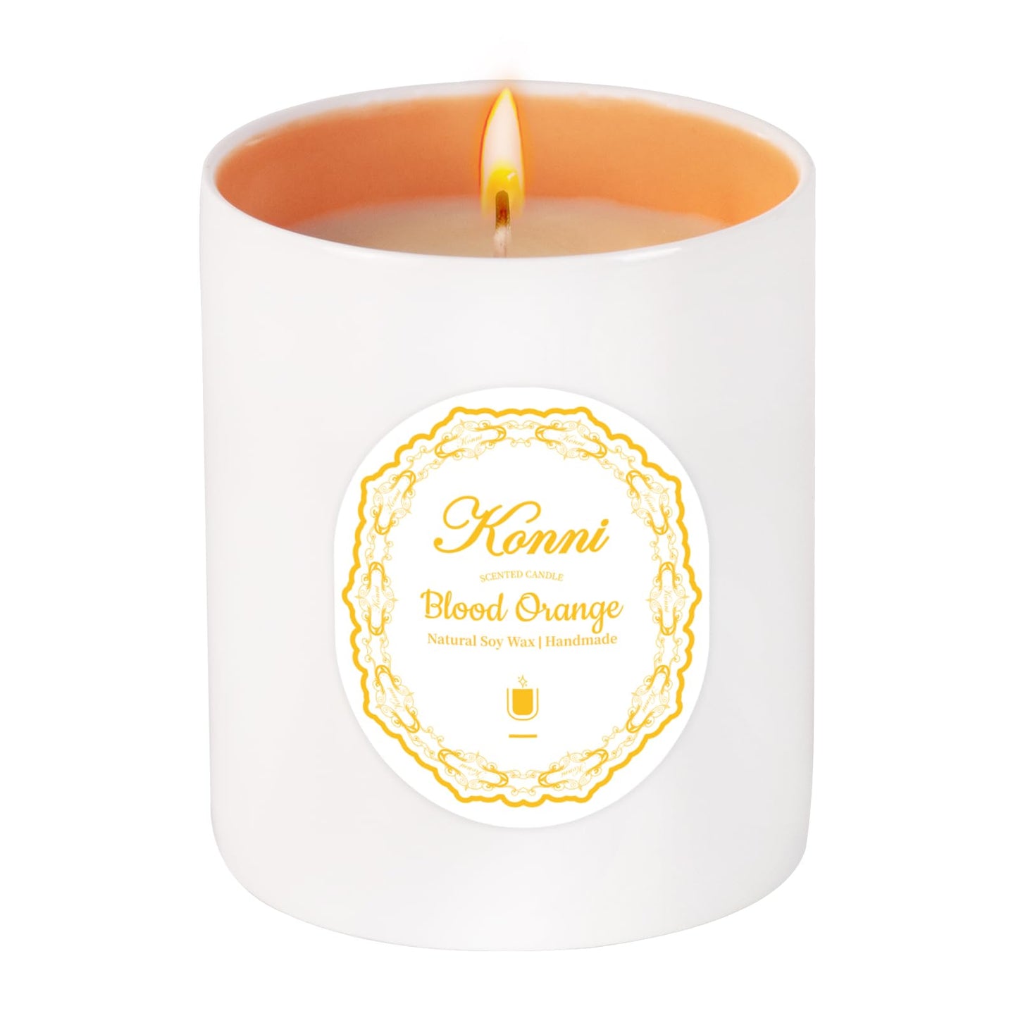 Blood Orange Scented Candle – 11oz Soy Wax Jar Candle, Non-Toxic