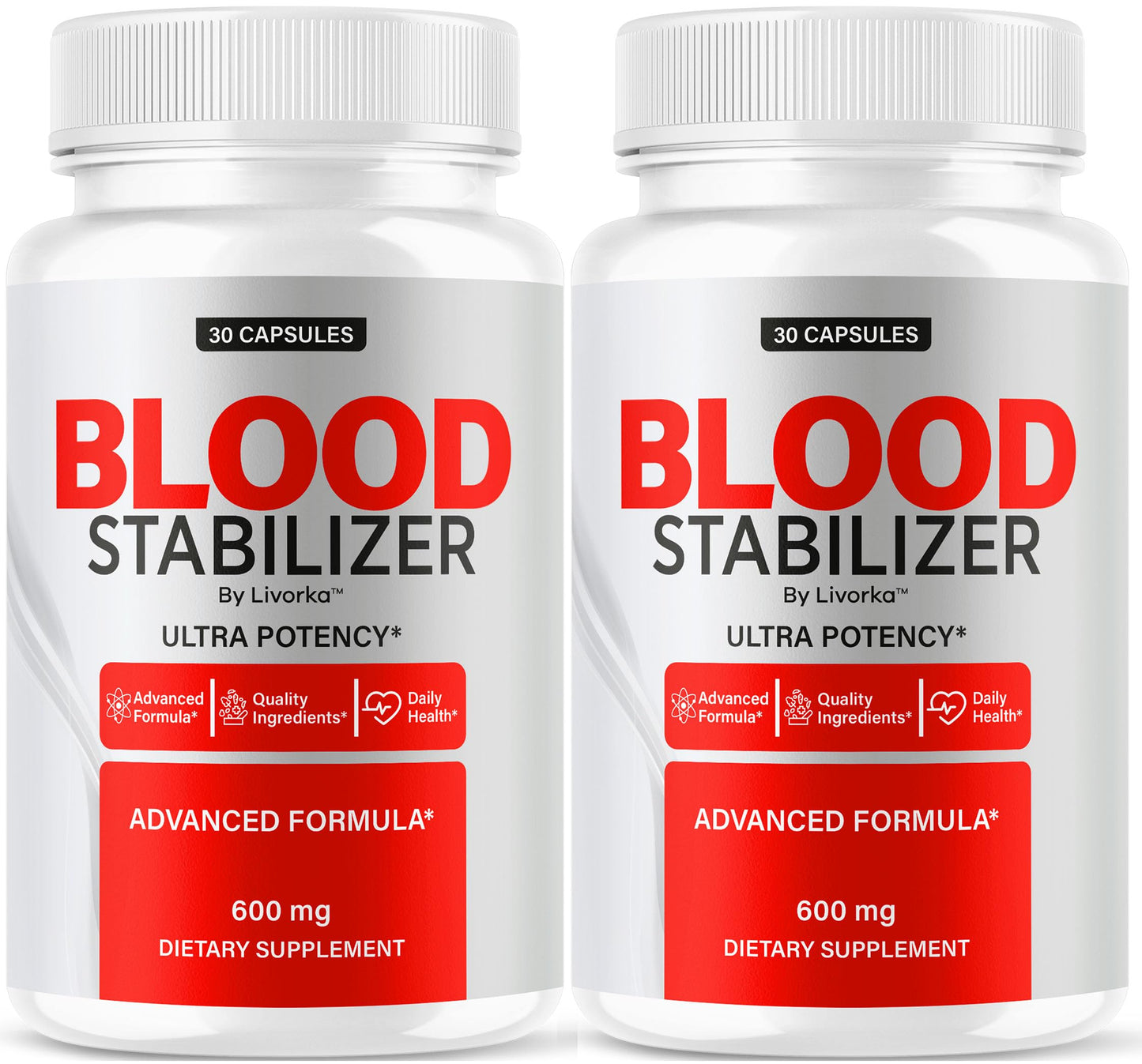 (2 Pack) Blood Stabilizer Supplement – Original Blood Stabilizer, Advanced Blood Formula, 60 Capsules