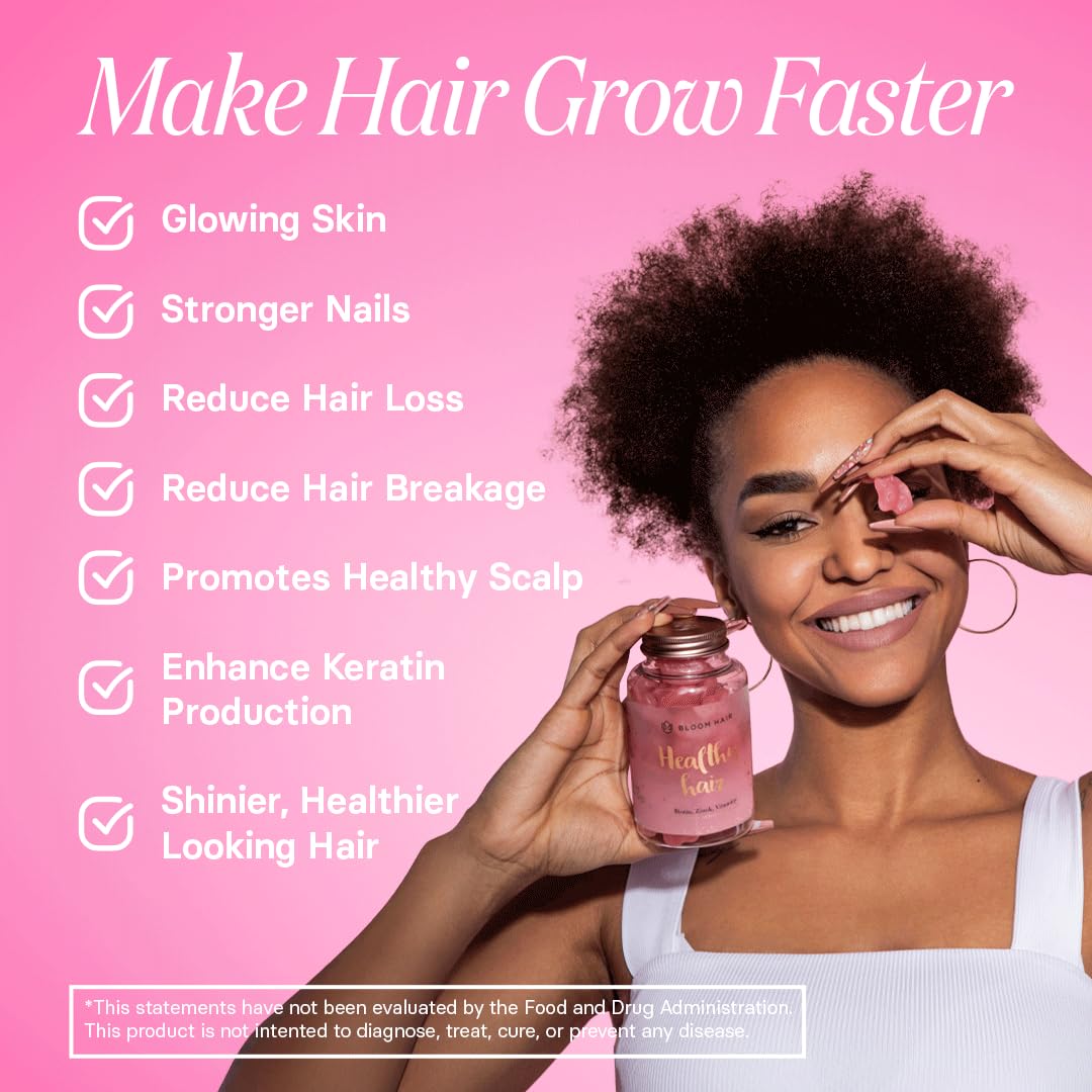 Bloom Hair Gummies – Biotin Hair Growth Vitamins for Women