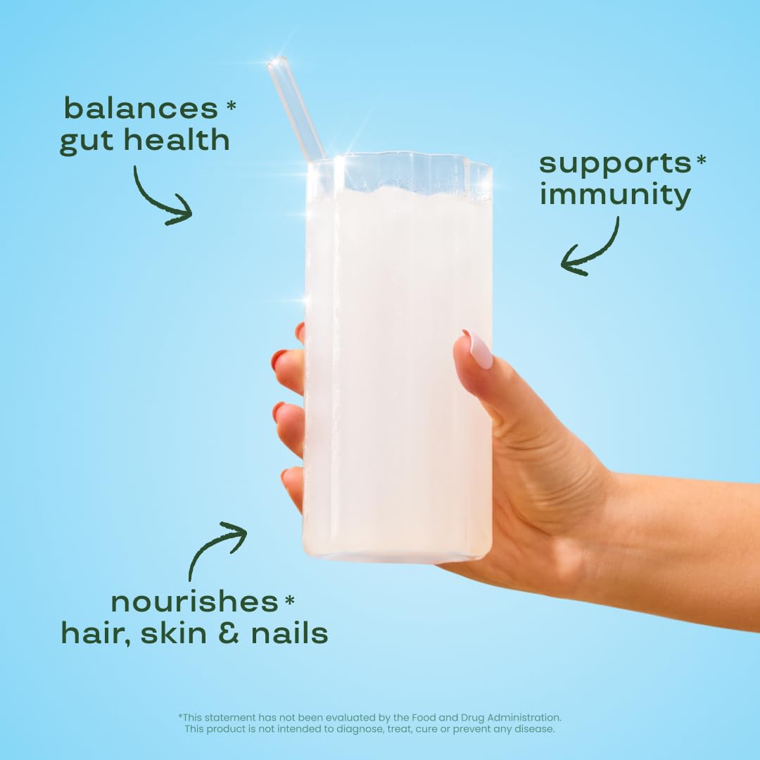 Bloom Nutrition Bovine Colostrum Powder Packet - Gut Health, Immune Support, Hair Growth & Beauty | Gluten Free, Sugar Free, Unflavored, 15 Servings