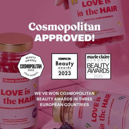 Bloom Robbins 60 Hair Gummies – Faster Hair Growth Vitamins for Women, 5000 mcg Biotin