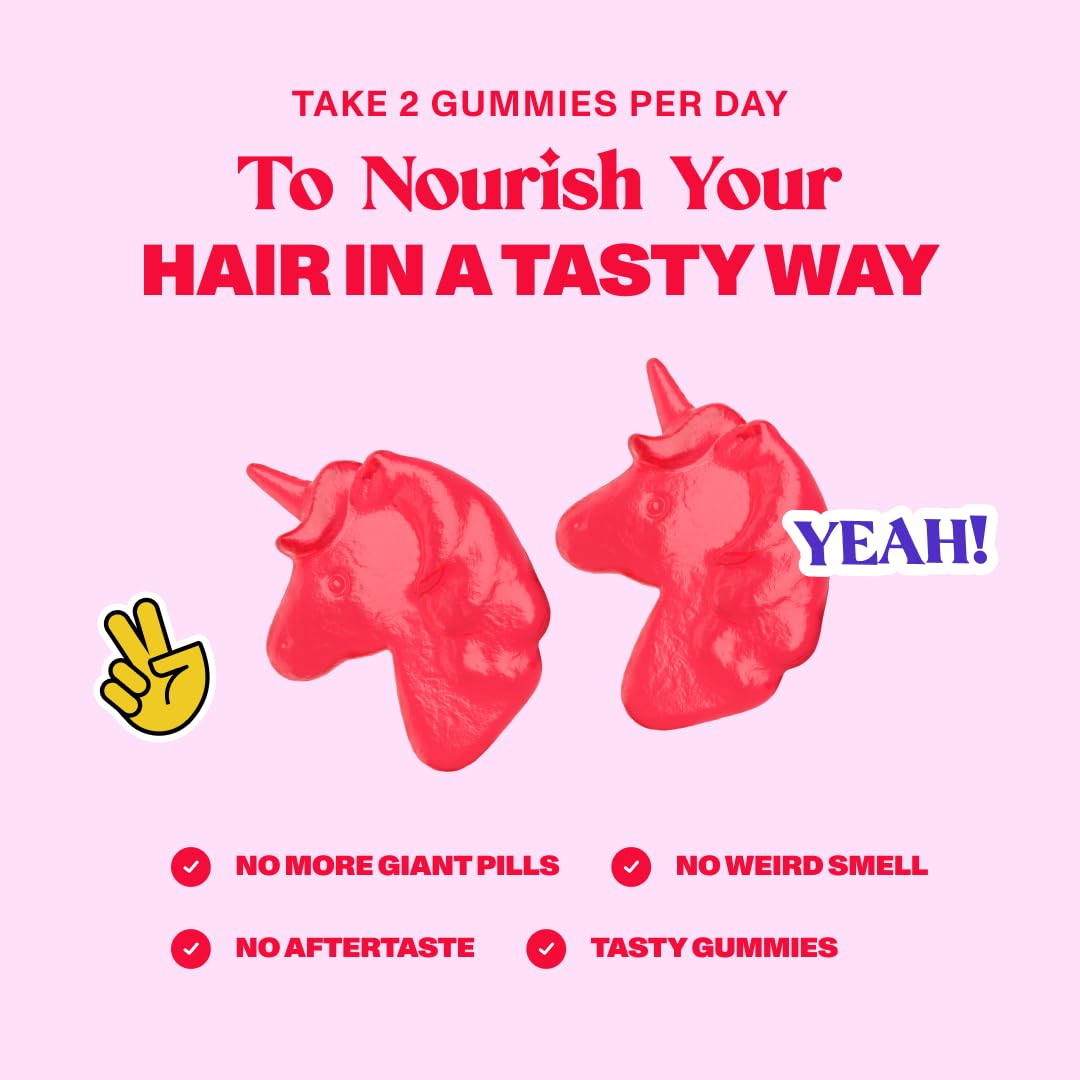 Bloom Robbins Hair Gummies – Biotin 5000mcg for Hair Growth (2 Pack) – Vegan & Non-GMO