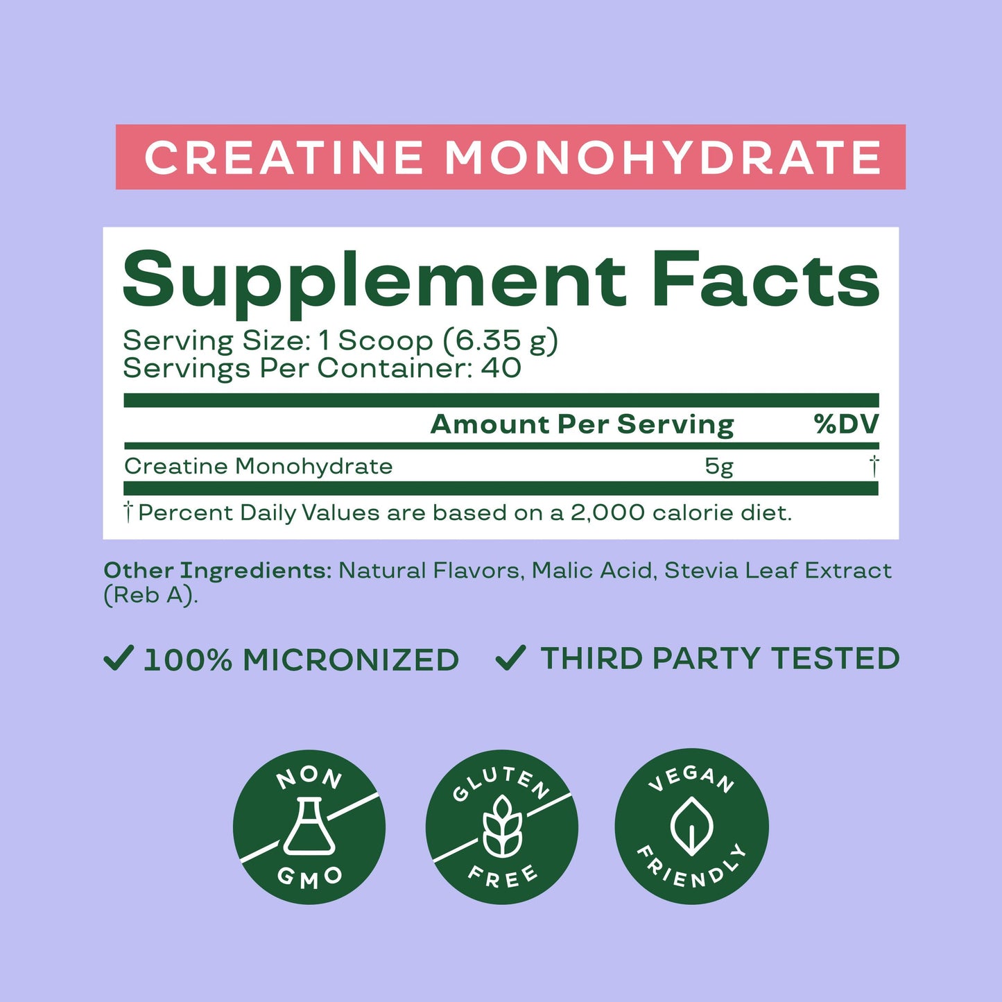 Bloom Nutrition Creatine Monohydrate Powder – 5g Micronized, Raspberry Lemon, Gluten Free