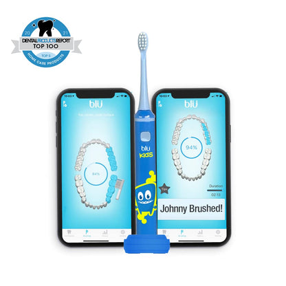 Blu Smart Bluetooth Kids Toothbrush with Live Tracking App – Rechargeable