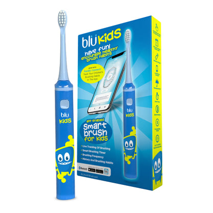 Blu Smart Bluetooth Kids Toothbrush with Live Tracking App – Rechargeable