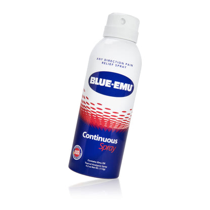 Blue-EMU Continuous Pain Relief Spray – Fast-Acting Joint & Muscle Relief, 4 oz