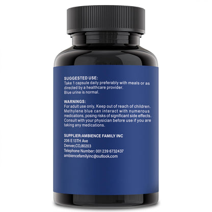 Nootlyn Methylene Blue Pharmaceutical Grade – 15 mg Capsule for Memory, Focus & Clarity