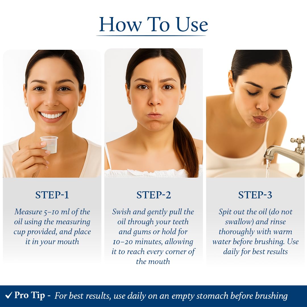 Blue Nectar Cardamom Mint Oil Pulling – Ayurvedic Mouthwash