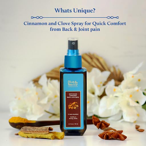 Blue Nectar Spray with Clove & Cinnamon – Quick Comfort for Joints, Back & Knees | 3.38 fl oz