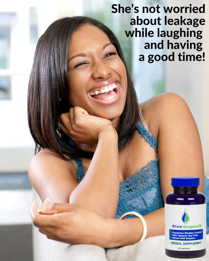Blue Organix Overactive Bladder Control for Women and Men - 60 Vegetarian Capsules