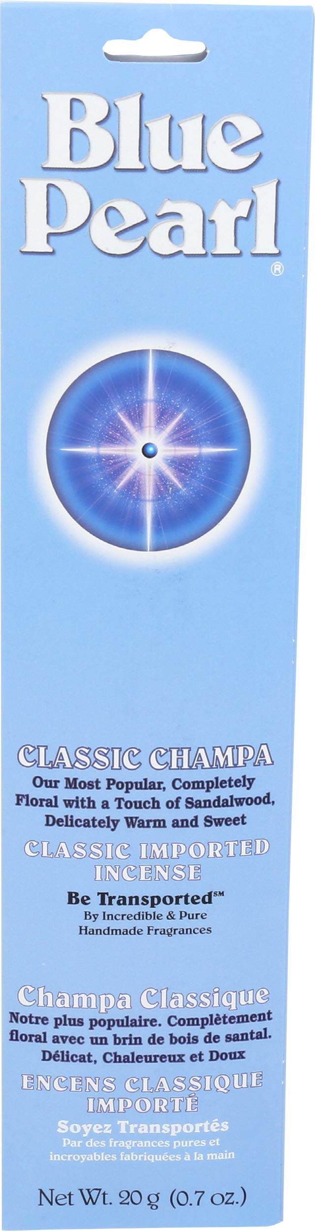 Blue Pearl Classic Fragrance Incense – Classic Champa, 20g | Handmade with Natural Ingredients