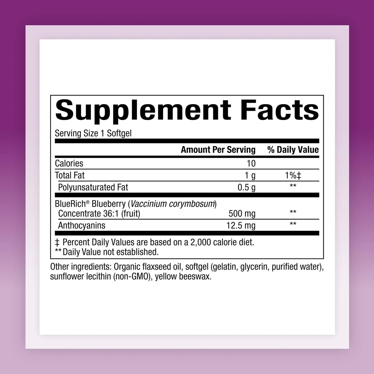BlueRich by Natural Factors – Super Strength Blueberry Concentrate (90 Softgels)
