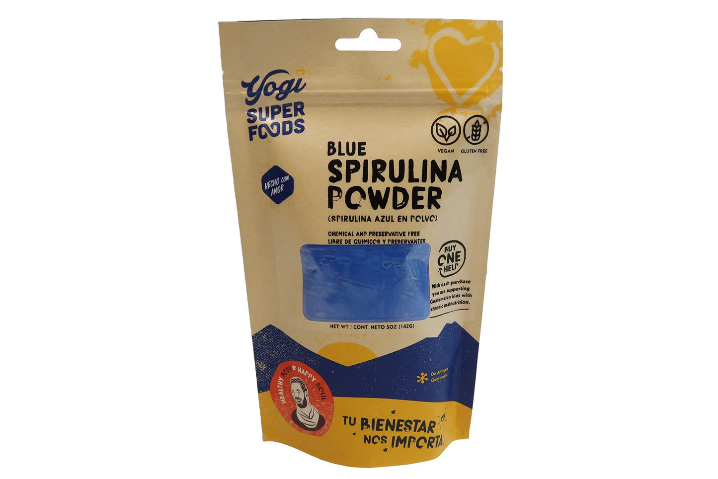 Blue Spirulina Powder by Yogi Super Foods – 5 oz, Plant Protein & Immune Support