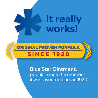Blue Star Ointment 2 oz - Steroid-Free Anti-Itch Relief