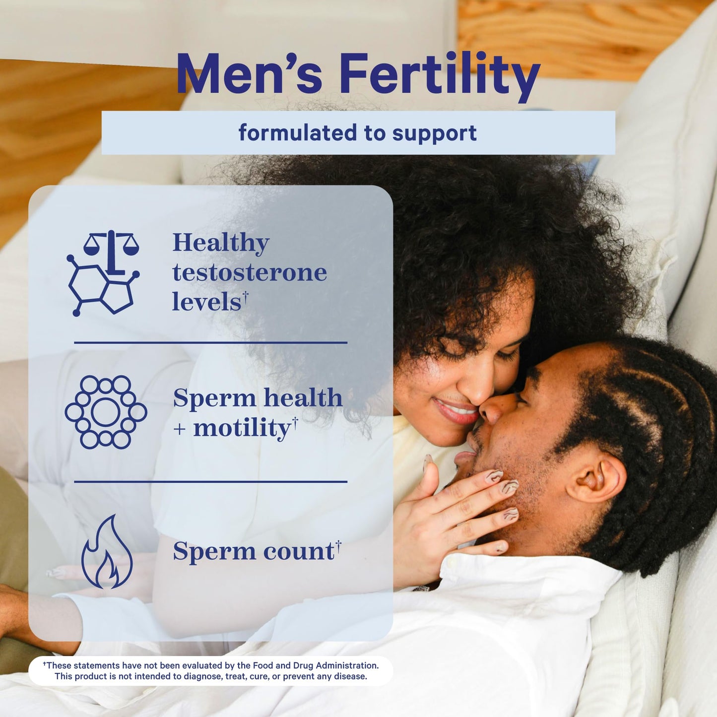 Blue Stork Fertility Supplements for Men – Male Prenatal Vitamins (60 caps)