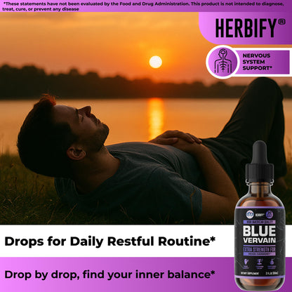 Blue Vervain Drops – Verbena Tincture for Mood & Balance (2 oz) – Made in USA