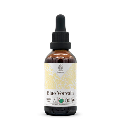 Blue Vervain USDA Organic Alcohol-Free Extract - 2 oz High-Potency Tincture | Verbena Hastata