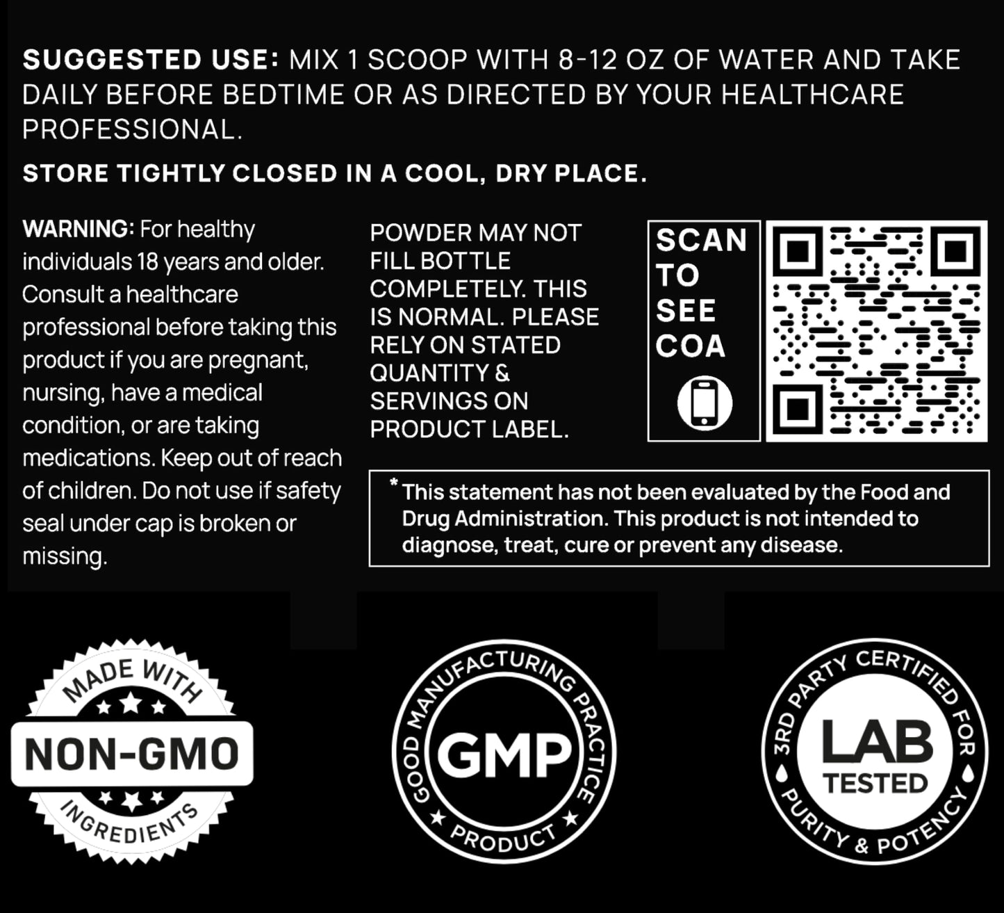 Triple Sleep Magnesium L-Threonate Powder – Magtein Sleep Aid with L-Theanine, Apigenin & Melatonin