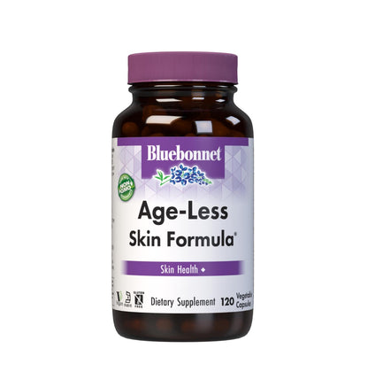 BlueBonnet Age-Less Skin Formula Capsules, White, Vegetable, 120 Count