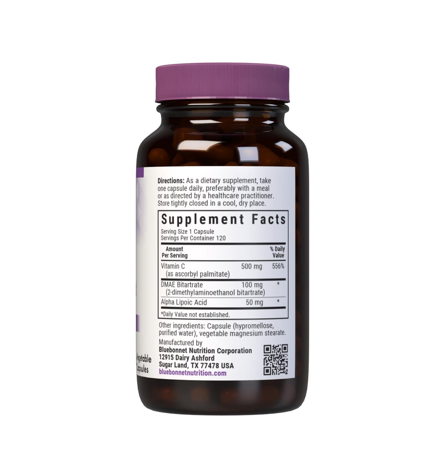 BlueBonnet Age-Less Skin Formula Capsules, White, Vegetable, 120 Count