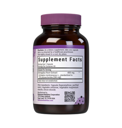 BlueBonnet Astragalus Root Extract Supplement 60 Count – Immune Support, Vegan Capsules