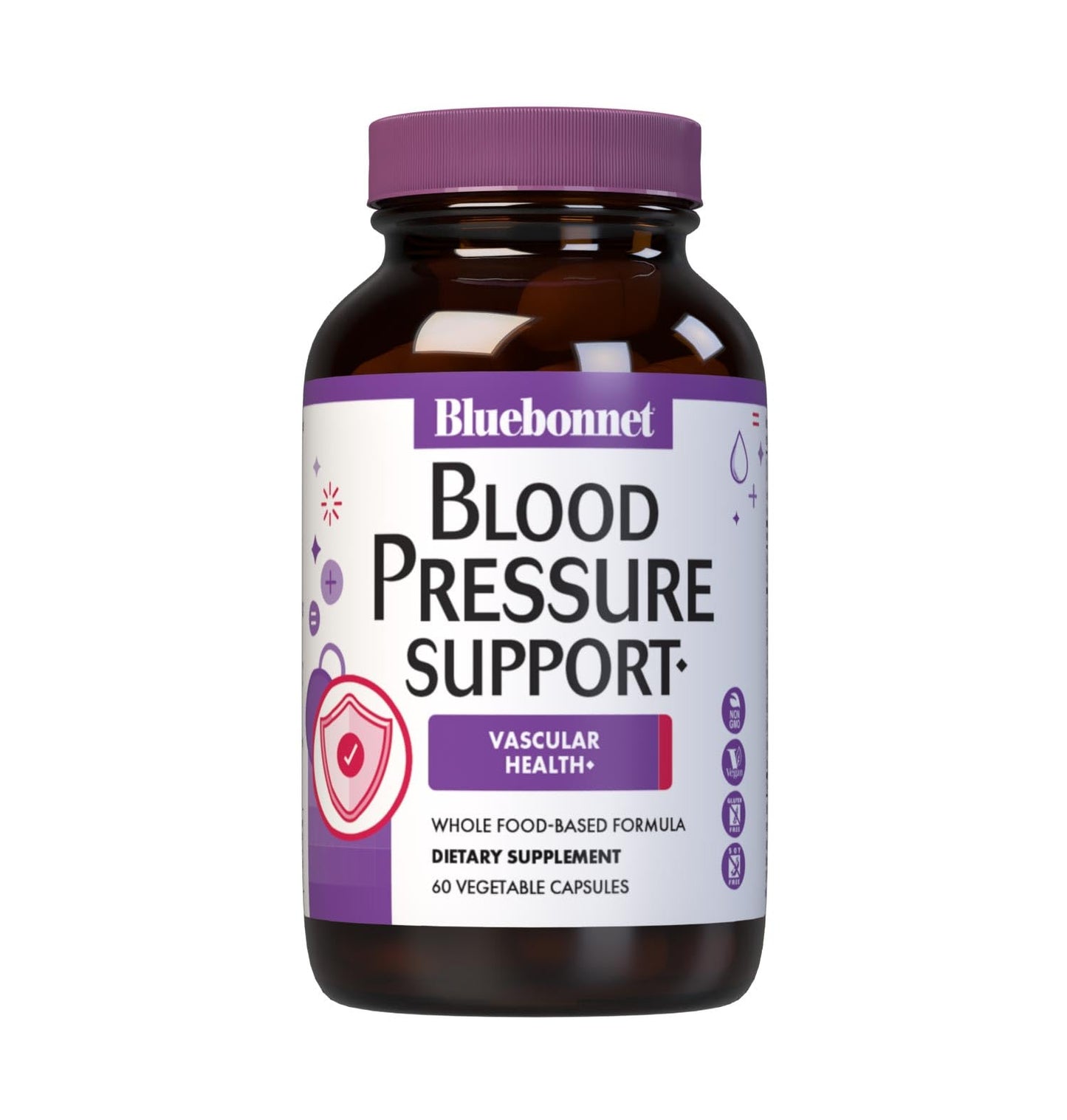 Bluebonnet Blood Pressure Support - Vegan, Non-GMO | 60 Veg Capsules