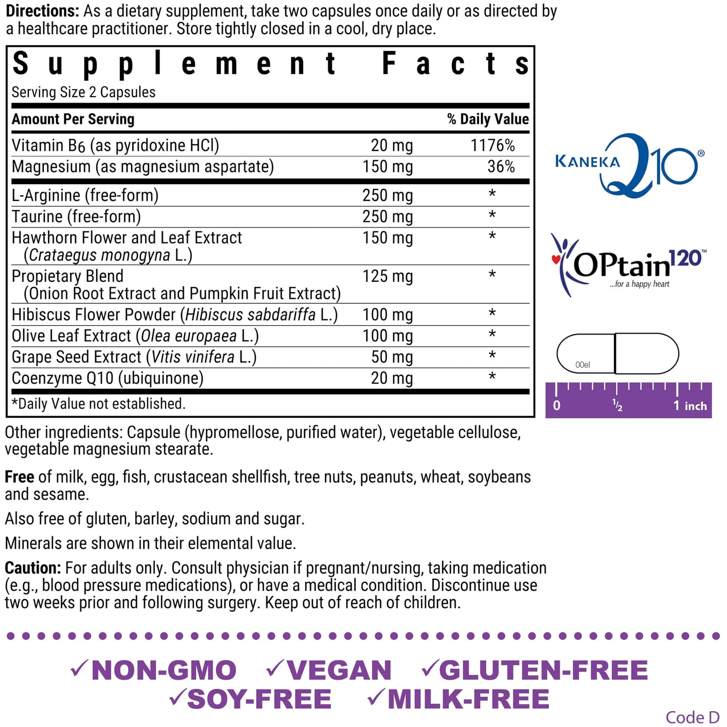 Bluebonnet Blood Pressure Support - Vegan, Non-GMO | 60 Veg Capsules