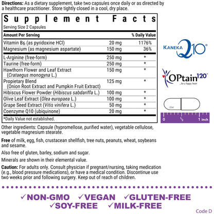 Bluebonnet Blood Pressure Support - Vegan, Non-GMO | 60 Veg Capsules