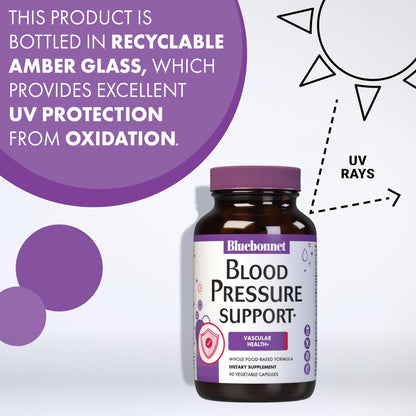 Bluebonnet Blood Pressure Support - Vegan, Non-GMO | 60 Veg Capsules