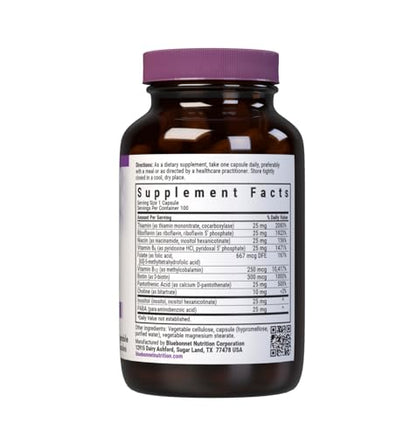 Bluebonnet CellularActive Coenzyme B-Complex – Energy Production & Nerve Support | Vegan, Kosher, Gluten-Free
