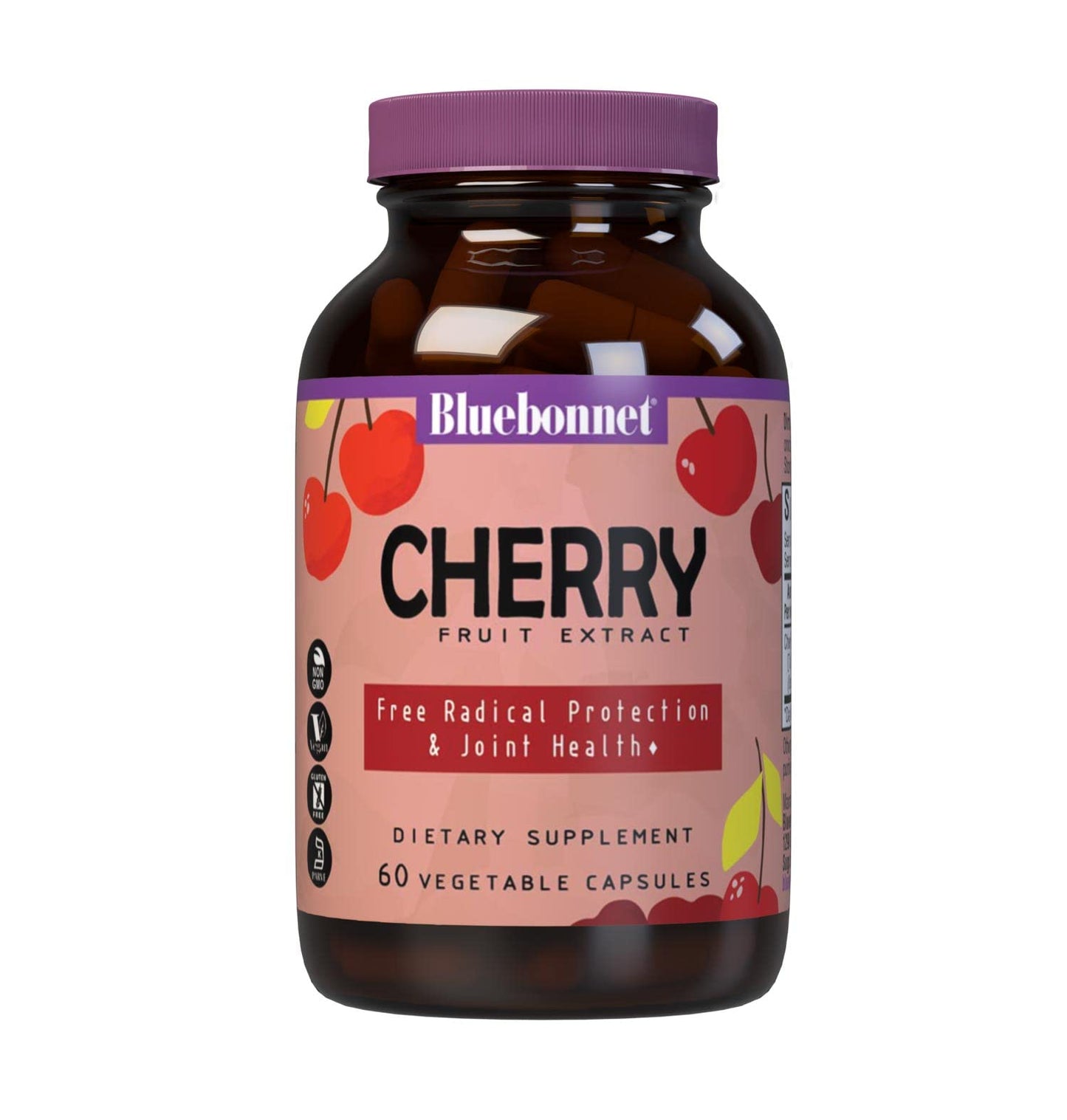 BlueBonnet Super Fruit Cherry Fruit Extract Supplement, 60 Count | Gluten-Free, Vegan