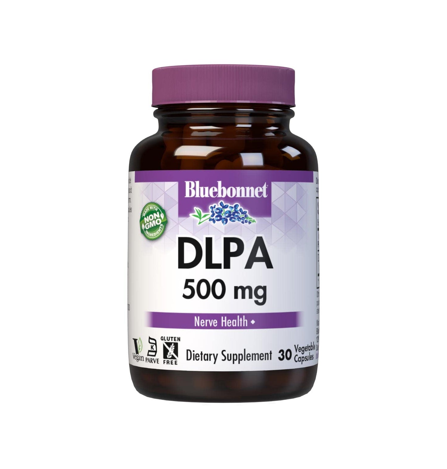 Bluebonnet DLPA 500 mg DL-Phenylalanine – 30 Servings, Vegan, Kosher