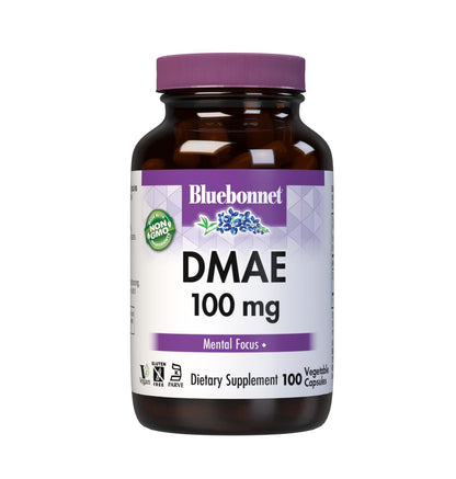 BlueBonnet DMAE Supplement, 100 Count | 100 mg DMAE Veg Capsules