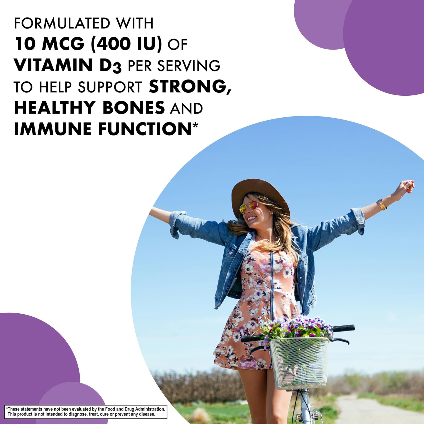 Bluebonnet Nutrition EarthSweet Vitamin D3 400 IU - 90 Chewables | Bone & Immune Support