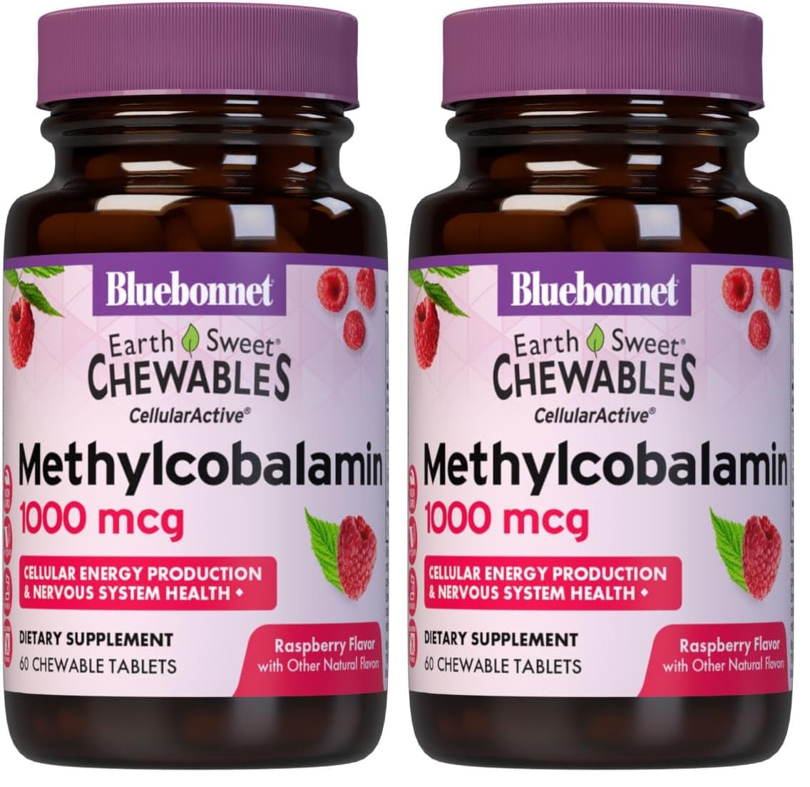 BlueBonnet EarthSweet Methylcobalamin 1,000 mcg – Vegan B12 for Energy & Metabolism