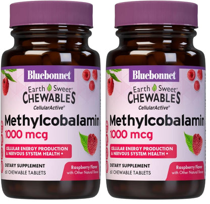 BlueBonnet EarthSweet Methylcobalamin 1,000 mcg – Vegan B12 for Energy & Metabolism