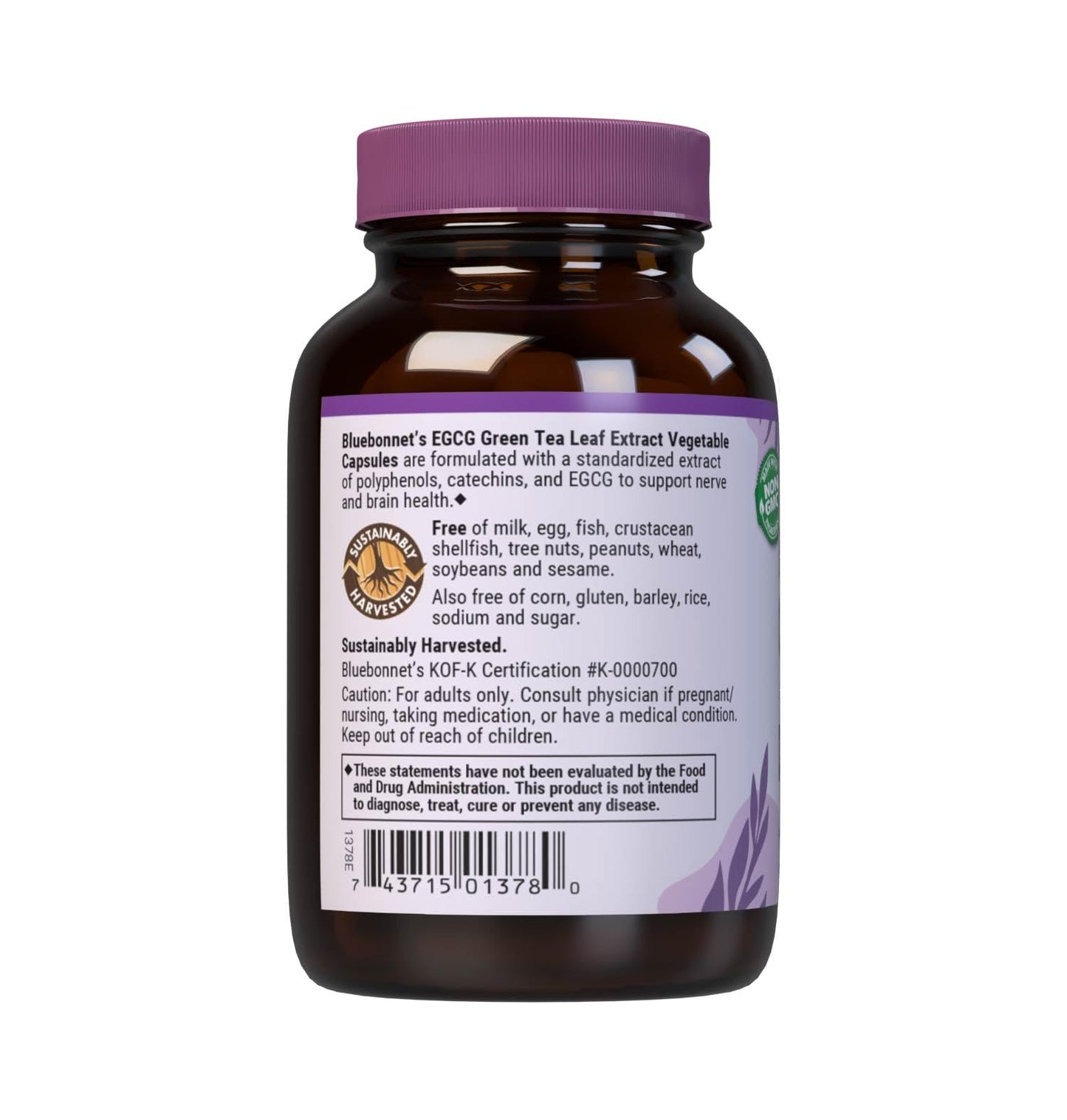 BlueBonnet EGCG Green Tea Leaf Extract Supplement - 60 Count