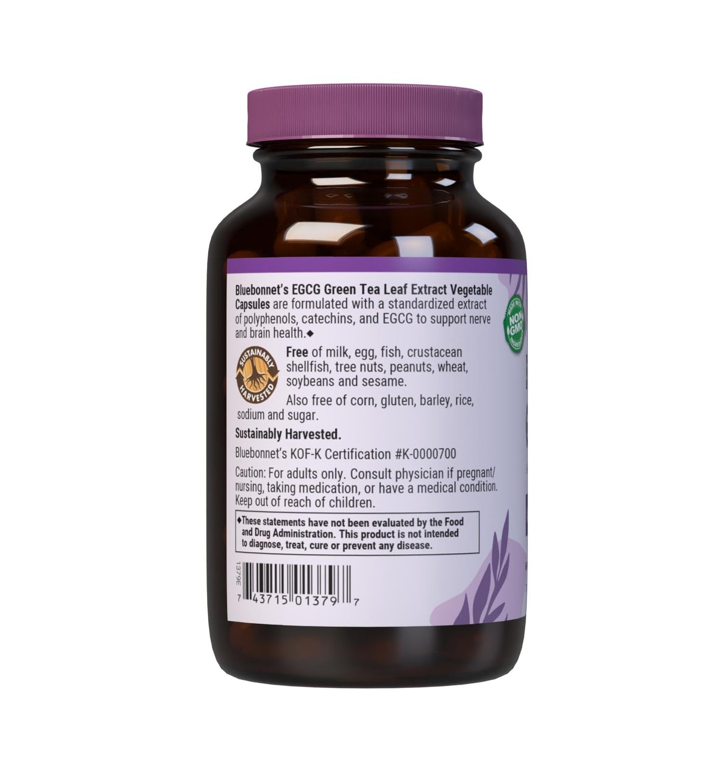 BlueBonnet EGCG Green Tea Leaf Extract Supplement – 120 Count