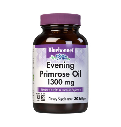 BlueBonnet Evening Primrose Oil Softgels 1300 mg - 30 Count | Non-GMO, Gluten-Free