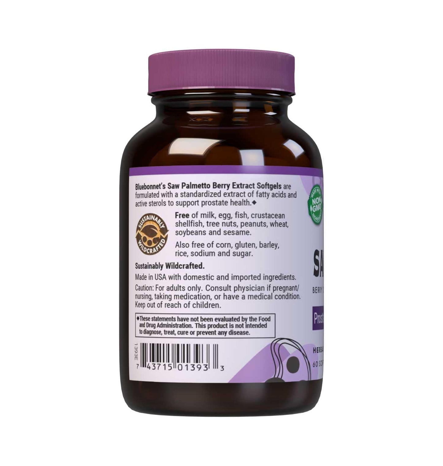 BlueBonnet Extra-Strength Saw Palmetto Berry Extract Softgels – 60 Count | Prostate Health
