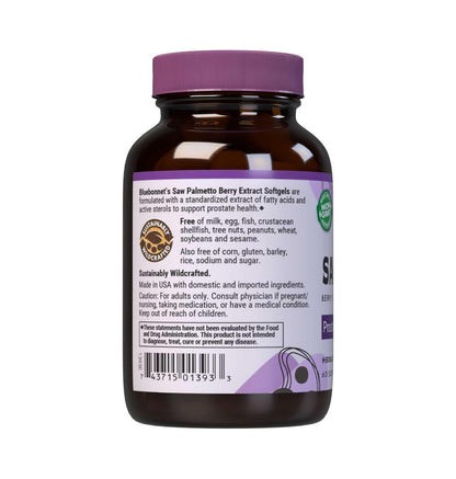 BlueBonnet Extra-Strength Saw Palmetto Berry Extract Softgels – 60 Count | Prostate Health