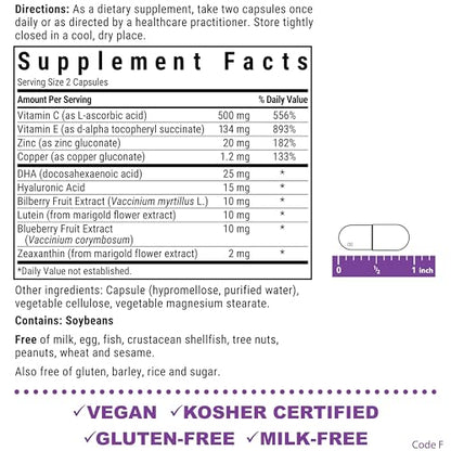Bluebonnet Eye Care: Macular & Blue Light Support | Vegan