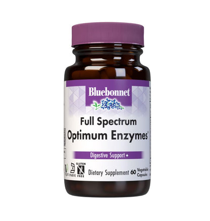 BlueBonnet Full Spectrum Optimum Enzymes Vegetarian Capsules 60 Count | Digestive Support