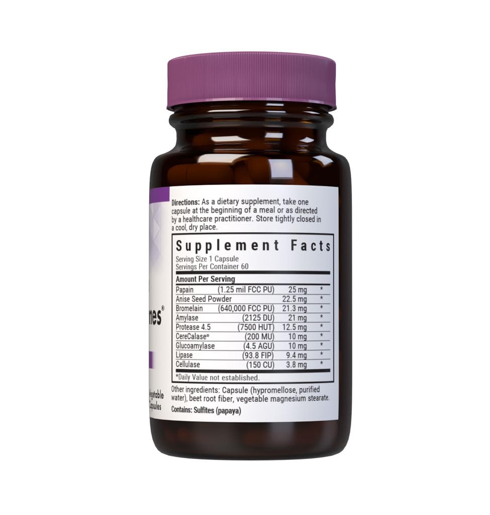BlueBonnet Full Spectrum Optimum Enzymes Vegetarian Capsules 60 Count | Digestive Support