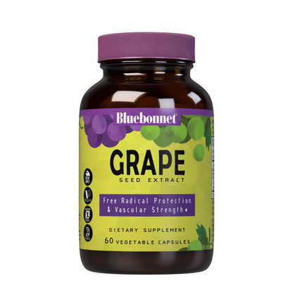 BlueBonnet Super Fruit Grape Seed Extract Supplement, 60 Count, White (743715008403)
