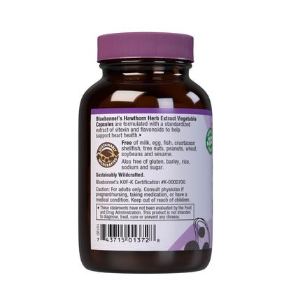BlueBonnet Hawthorn Herb Extract Supplement – 60 Count (Vegan)