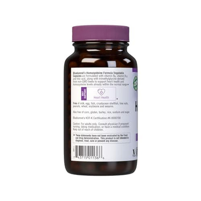 BlueBonnet Homocysteine Formula – 120 Count, Vegan & Non-GMO
