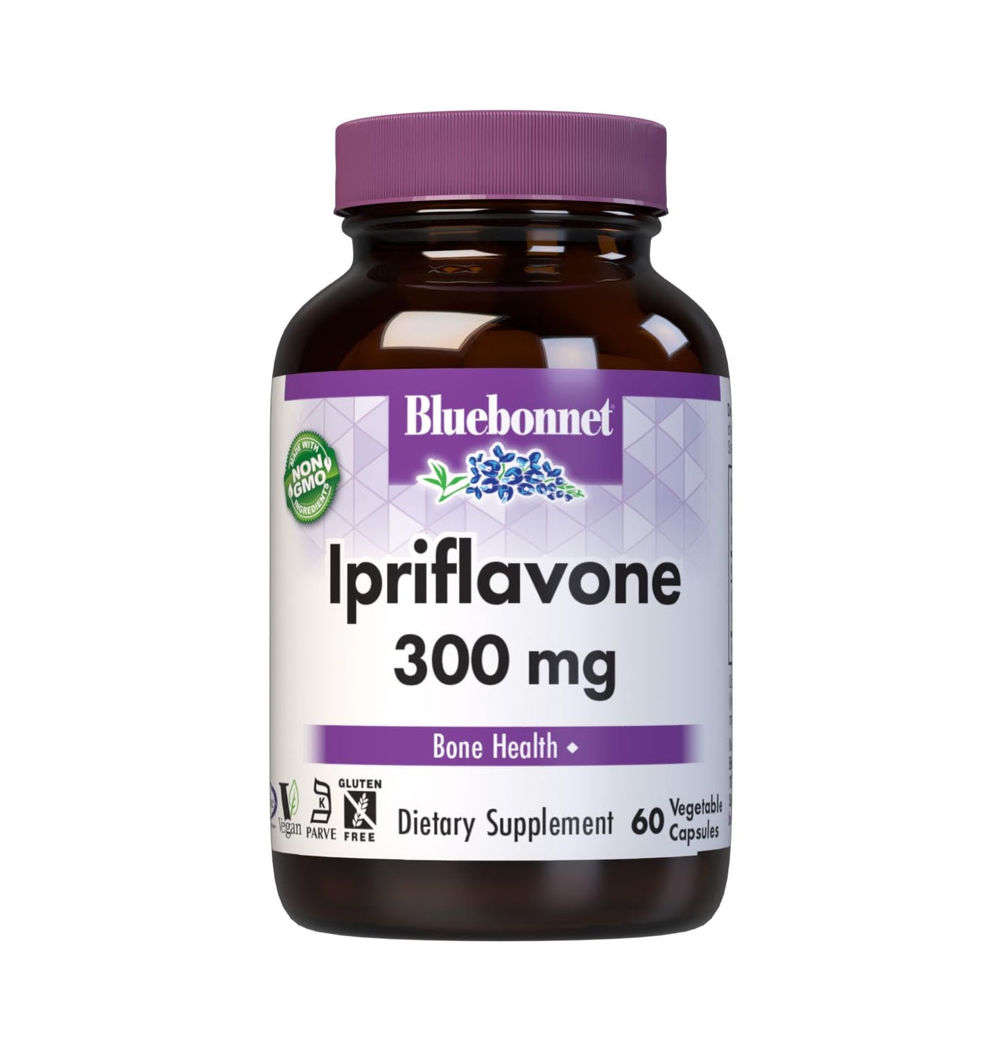 BlueBonnet Ipriflavone 300 mg – Ostivone for Bone Health – Non-GMO, Vegan, Kosher, Gluten-Free