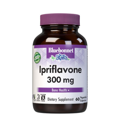BlueBonnet Ipriflavone 300 mg – Ostivone for Bone Health – Non-GMO, Vegan, Kosher, Gluten-Free